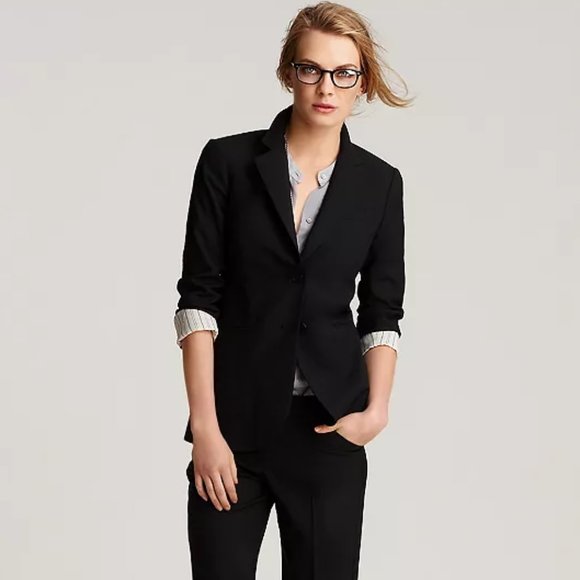 Theory Jackets & Blazers - Theory Rory Stretch Wool Two Button Front Fitted Blazer Size 6